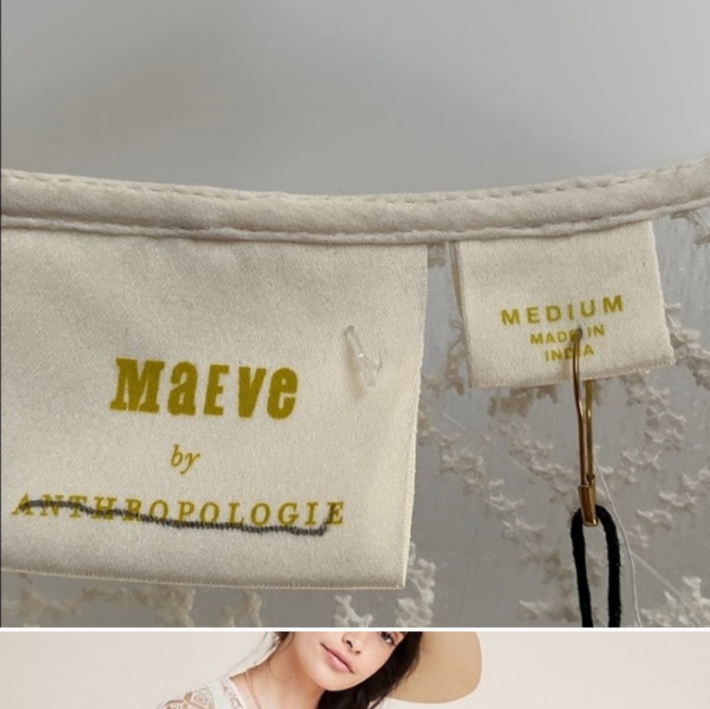 NWT Maeve San-Michel Lace Duster - Picture 3 of 8